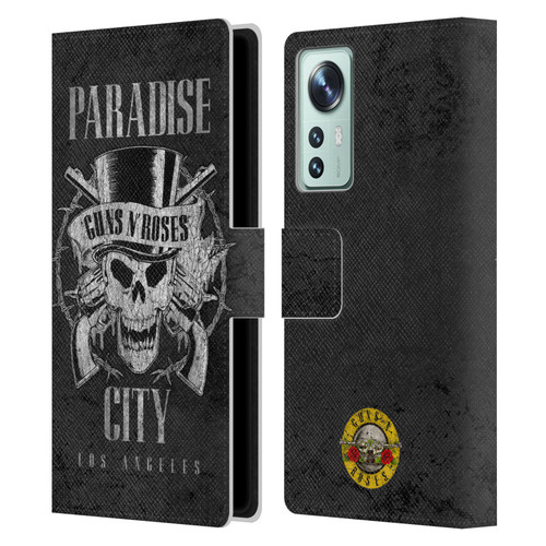 Guns N' Roses Vintage Paradise City Leather Book Wallet Case Cover For Xiaomi 12