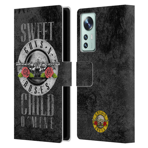 Guns N' Roses Vintage Sweet Child O' Mine Leather Book Wallet Case Cover For Xiaomi 12
