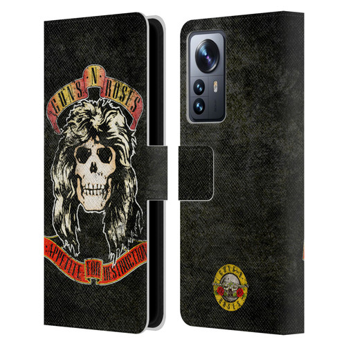 Guns N' Roses Vintage Adler Leather Book Wallet Case Cover For Xiaomi 12 Pro