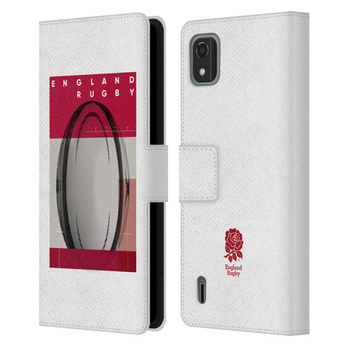 England Rugby Union First XV Ball Leather Book Wallet Case Cover For Nokia C2 2nd Edition