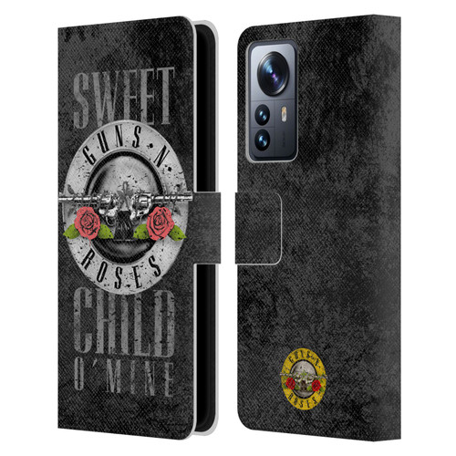 Guns N' Roses Vintage Sweet Child O' Mine Leather Book Wallet Case Cover For Xiaomi 12 Pro