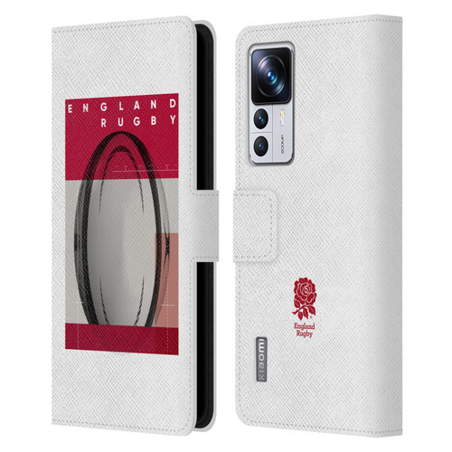 England Rugby Union First XV Ball Leather Book Wallet Case Cover For Xiaomi 12T Pro