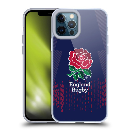 England Rugby Union 2023/24 Crest Kit Away Soft Gel Case for Apple iPhone 12 Pro Max