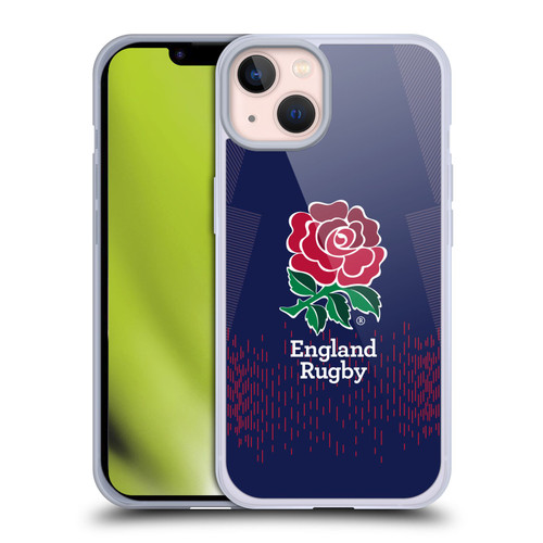 England Rugby Union 2023/24 Crest Kit Away Soft Gel Case for Apple iPhone 13