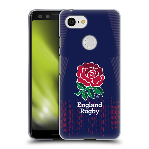 England Rugby Union 2023/24 Crest Kit Away Soft Gel Case for Google Pixel 3