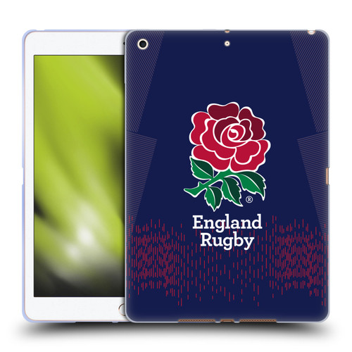 England Rugby Union 2023/24 Crest Kit Away Soft Gel Case for Apple iPad 10.2 2019/2020/2021