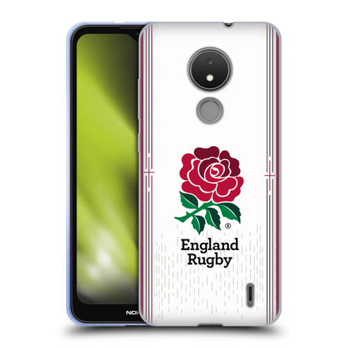 England Rugby Union 2023/24 Crest Kit Home Soft Gel Case for Nokia C21