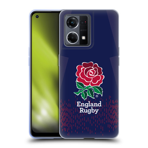 England Rugby Union 2023/24 Crest Kit Away Soft Gel Case for OPPO Reno8 4G