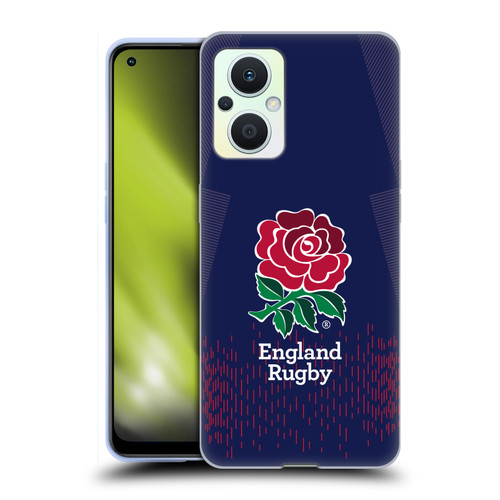 England Rugby Union 2023/24 Crest Kit Away Soft Gel Case for OPPO Reno8 Lite