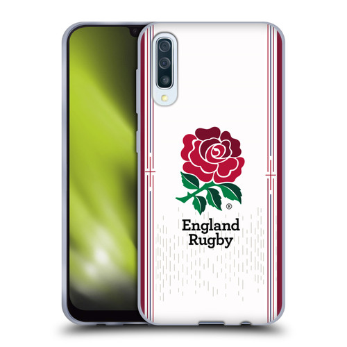 England Rugby Union 2023/24 Crest Kit Home Soft Gel Case for Samsung Galaxy A50/A30s (2019)