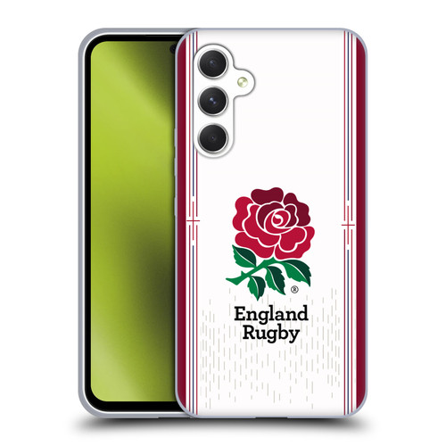 England Rugby Union 2023/24 Crest Kit Home Soft Gel Case for Samsung Galaxy A54 5G