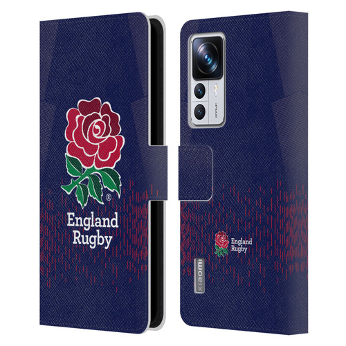 England Rugby Union 2023/24 Crest Kit Away Leather Book Wallet Case Cover For Xiaomi 12T Pro
