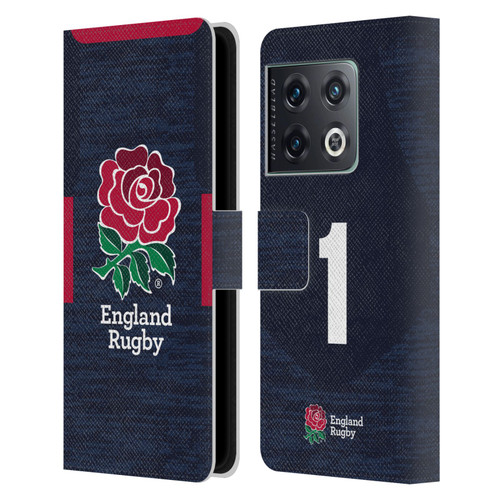 England Rugby Union 2020/21 Players Away Kit Position 1 Leather Book Wallet Case Cover For OnePlus 10 Pro