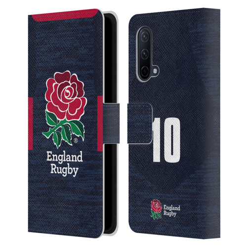 England Rugby Union 2020/21 Players Away Kit Position 10 Leather Book Wallet Case Cover For OnePlus Nord CE 5G