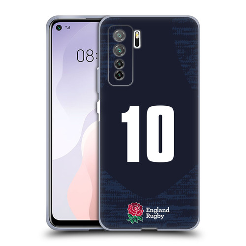 England Rugby Union 2020/21 Players Away Kit Position 10 Soft Gel Case for Huawei Nova 7 SE/P40 Lite 5G