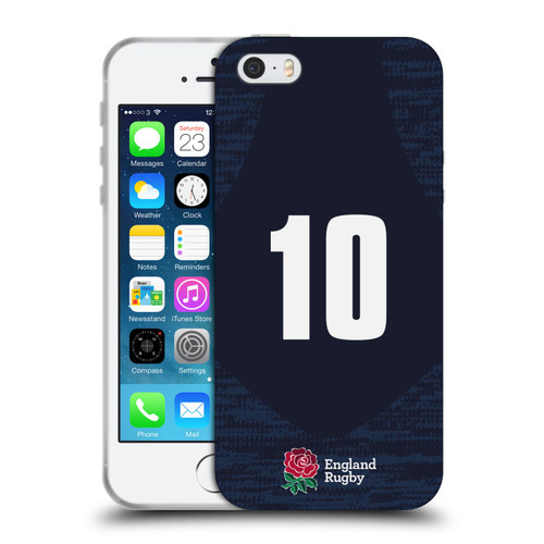 England Rugby Union 2020/21 Players Away Kit Position 10 Soft Gel Case for Apple iPhone 5 / 5s / iPhone SE 2016