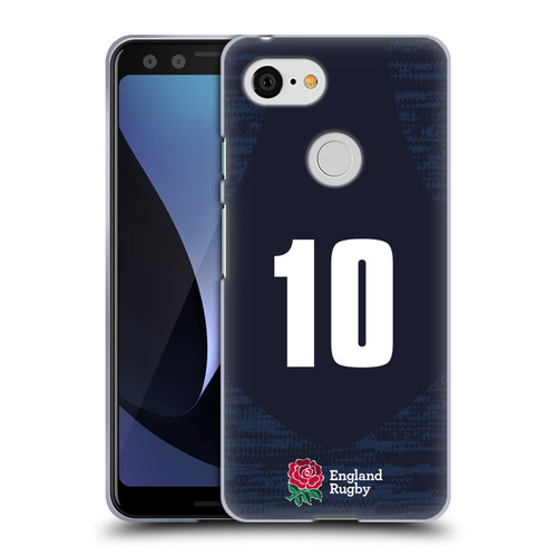 England Rugby Union 2020/21 Players Away Kit Position 10 Soft Gel Case for Google Pixel 3