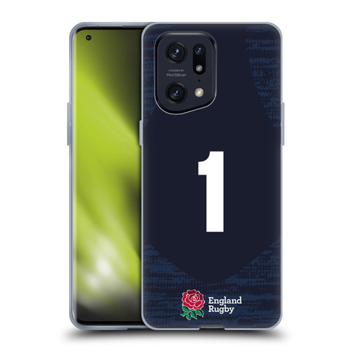 England Rugby Union 2020/21 Players Away Kit Position 1 Soft Gel Case for OPPO Find X5 Pro