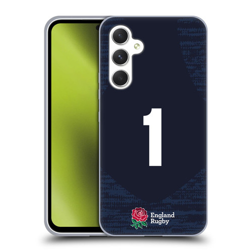 England Rugby Union 2020/21 Players Away Kit Position 1 Soft Gel Case for Samsung Galaxy A54 5G