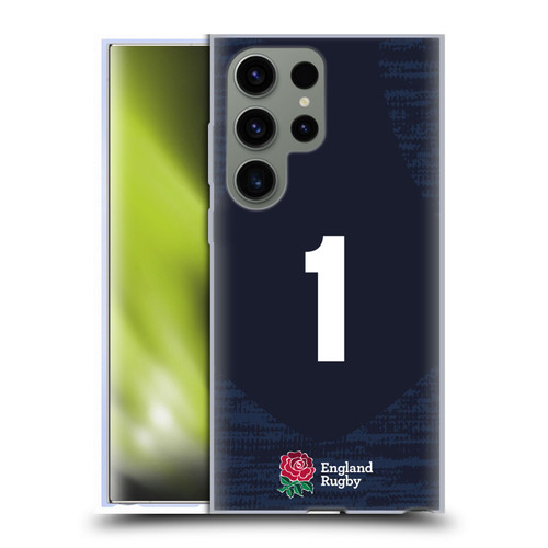 England Rugby Union 2020/21 Players Away Kit Position 1 Soft Gel Case for Samsung Galaxy S23 Ultra 5G