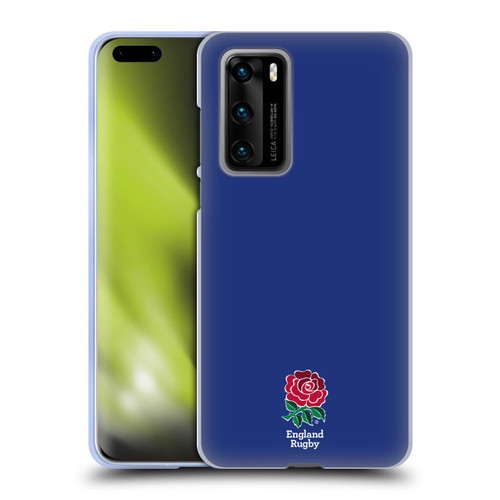 England Rugby Union 2016/17 The Rose Plain Navy Soft Gel Case for Huawei P40 5G