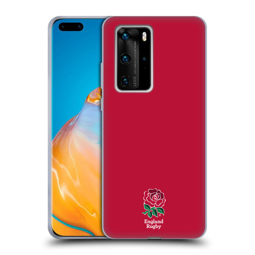 England Rugby Union 2016/17 The Rose Plain Red Soft Gel Case for Huawei P40 Pro / P40 Pro Plus 5G