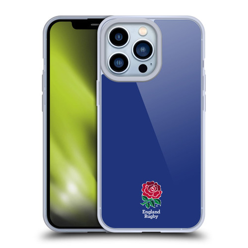 England Rugby Union 2016/17 The Rose Plain Navy Soft Gel Case for Apple iPhone 13 Pro