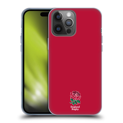 England Rugby Union 2016/17 The Rose Plain Red Soft Gel Case for Apple iPhone 14 Pro Max