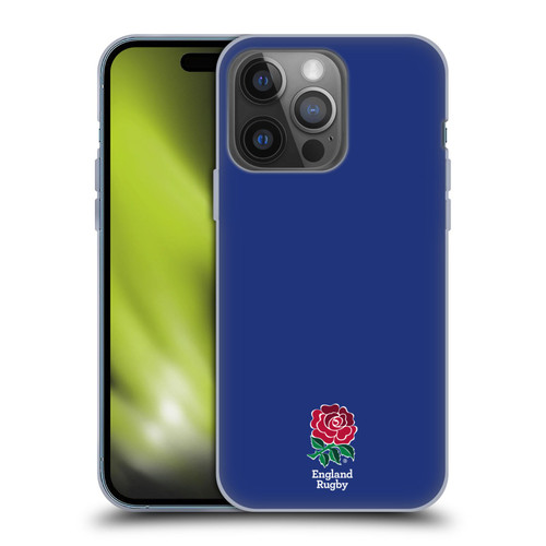England Rugby Union 2016/17 The Rose Plain Navy Soft Gel Case for Apple iPhone 14 Pro