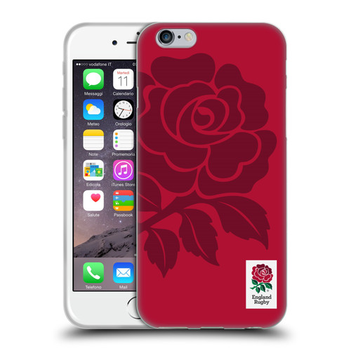 England Rugby Union 2016/17 The Rose Mono Rose Soft Gel Case for Apple iPhone 6 / iPhone 6s