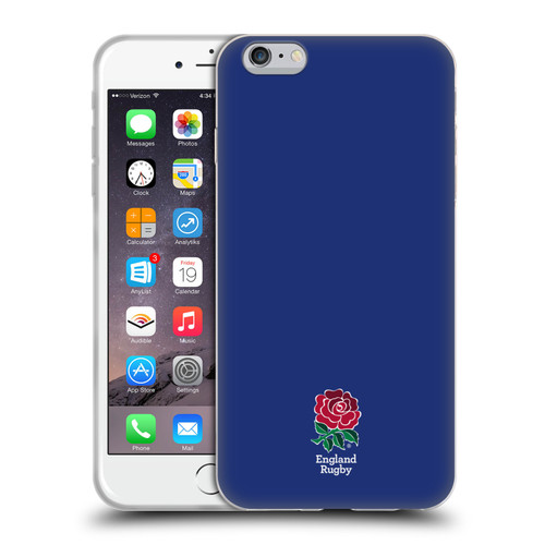 England Rugby Union 2016/17 The Rose Plain Navy Soft Gel Case for Apple iPhone 6 Plus / iPhone 6s Plus