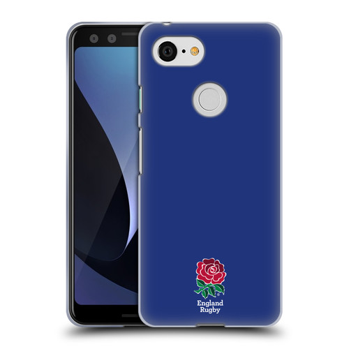 England Rugby Union 2016/17 The Rose Plain Navy Soft Gel Case for Google Pixel 3