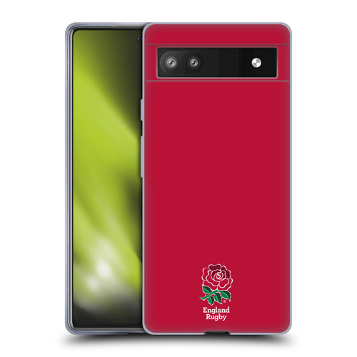 England Rugby Union 2016/17 The Rose Plain Red Soft Gel Case for Google Pixel 6a