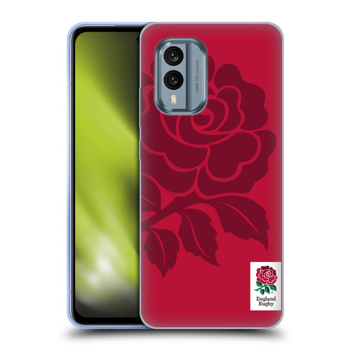 England Rugby Union 2016/17 The Rose Mono Rose Soft Gel Case for Nokia X30