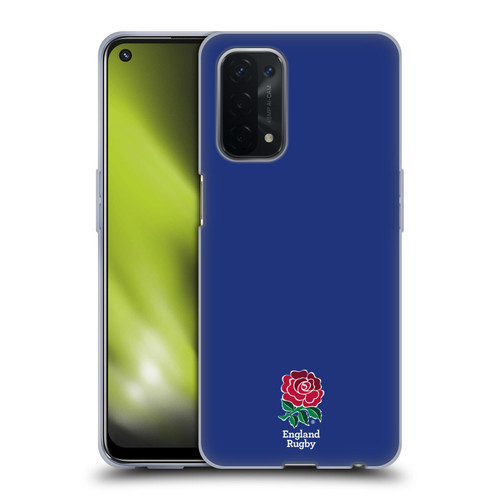 England Rugby Union 2016/17 The Rose Plain Navy Soft Gel Case for OPPO A54 5G