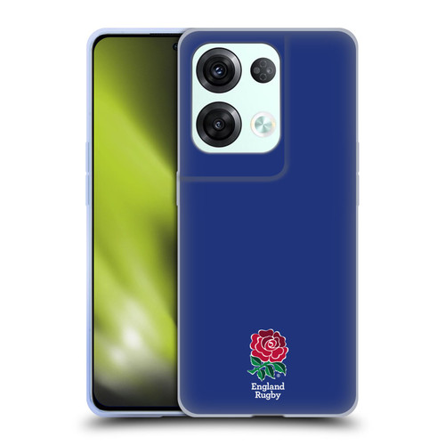 England Rugby Union 2016/17 The Rose Plain Navy Soft Gel Case for OPPO Reno8 Pro