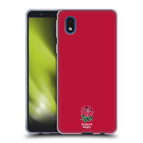 England Rugby Union 2016/17 The Rose Plain Red Soft Gel Case for Samsung Galaxy A01 Core (2020)