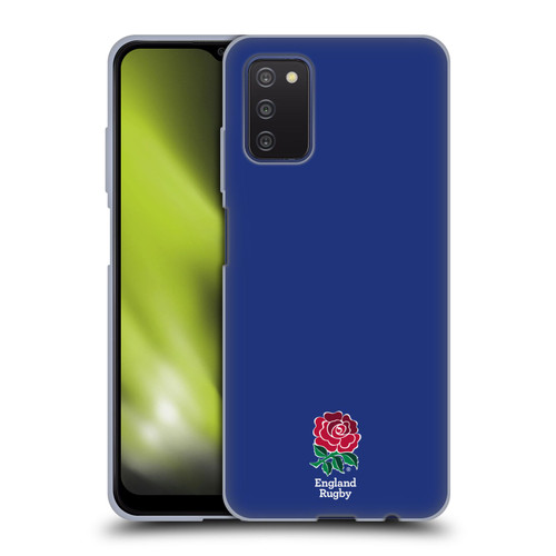 England Rugby Union 2016/17 The Rose Plain Navy Soft Gel Case for Samsung Galaxy A03s (2021)