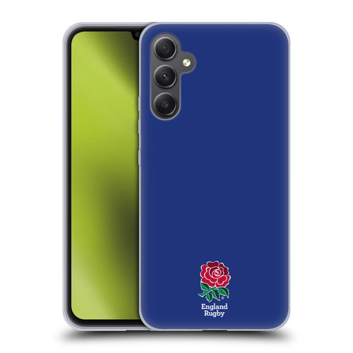 England Rugby Union 2016/17 The Rose Plain Navy Soft Gel Case for Samsung Galaxy A34 5G