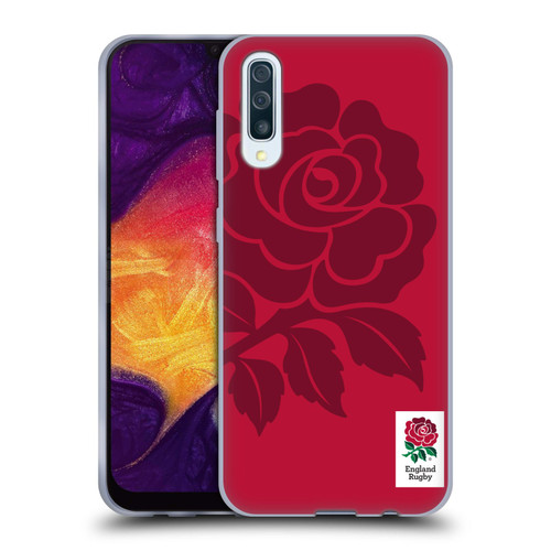 England Rugby Union 2016/17 The Rose Mono Rose Soft Gel Case for Samsung Galaxy A50/A30s (2019)