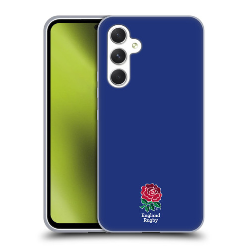 England Rugby Union 2016/17 The Rose Plain Navy Soft Gel Case for Samsung Galaxy A54 5G