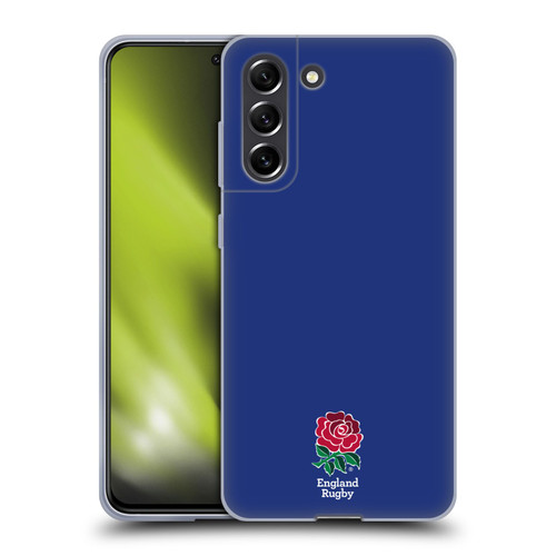 England Rugby Union 2016/17 The Rose Plain Navy Soft Gel Case for Samsung Galaxy S21 FE 5G