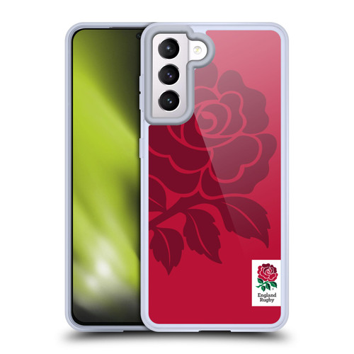 England Rugby Union 2016/17 The Rose Mono Rose Soft Gel Case for Samsung Galaxy S21 5G