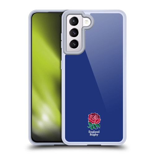 England Rugby Union 2016/17 The Rose Plain Navy Soft Gel Case for Samsung Galaxy S21 5G