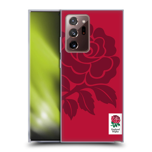 England Rugby Union 2016/17 The Rose Mono Rose Soft Gel Case for Samsung Galaxy Note20 Ultra / 5G