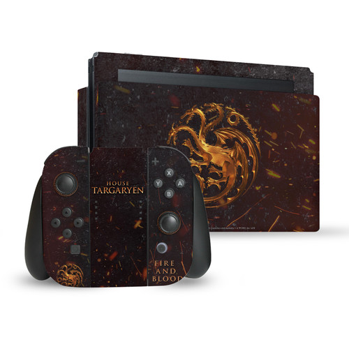 House Of The Dragon: Television Series Sigils And Characters House Targaryen Vinyl Sticker Skin Decal Cover for Nintendo Switch Bundle