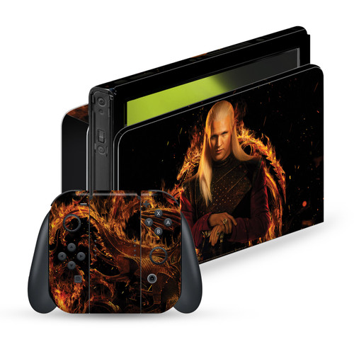 House Of The Dragon: Television Series Sigils And Characters Daemon Vinyl Sticker Skin Decal Cover for Nintendo Switch OLED Bundle
