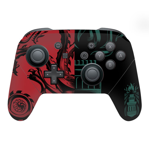 House Of The Dragon: Television Series Sigils And Characters Targaryen And Hightower Vinyl Sticker Skin Decal Cover for Nintendo Switch Pro Controller