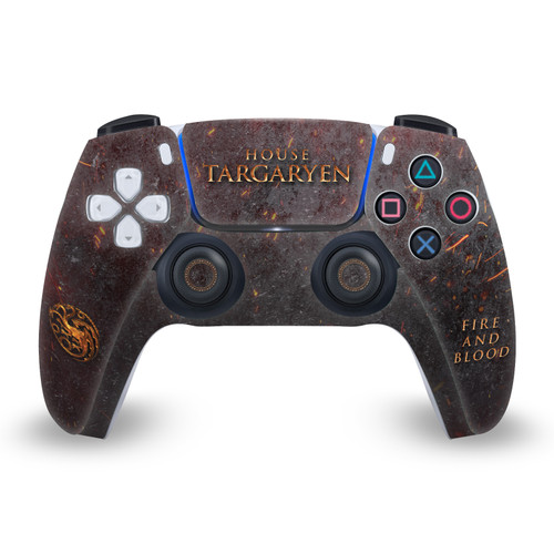 House Of The Dragon: Television Series Sigils And Characters House Targaryen Vinyl Sticker Skin Decal Cover for Sony PS5 Sony DualSense Controller