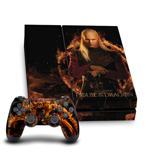 House Of The Dragon: Television Series Sigils And Characters Daemon Vinyl Sticker Skin Decal Cover for Sony PS4 Console & Controller